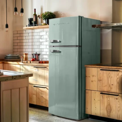 FRIGIDAIRE 7.5 Cu. Ft. Capacity Retro Fridge Freezer Combo, Apartment Size