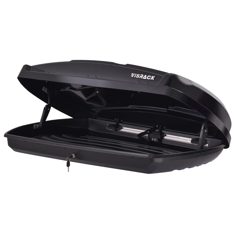 Rooftop+Cargo+Carrier+Hard+Shell,+Both+Side+Openning+Griffie+With+Security+Lock,+15.5+Cubic+Feet+Capacity+-+Black+58.3x35.4x13in (1)